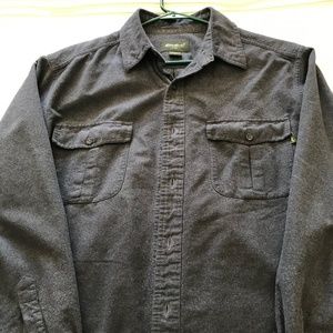 Eddie Bauer Gray Men's Flannel Long Sleeve Shirt